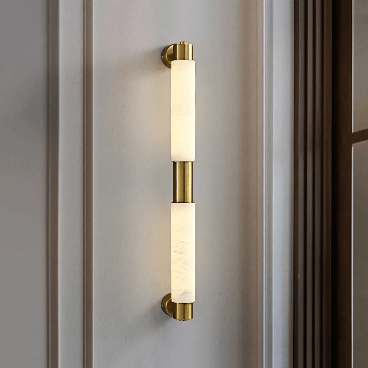 Ospix Albast messing wandlamp