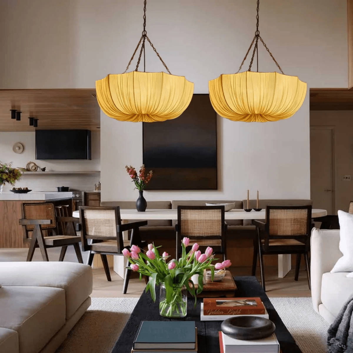 Hopty Vintage Textiel hanglamp