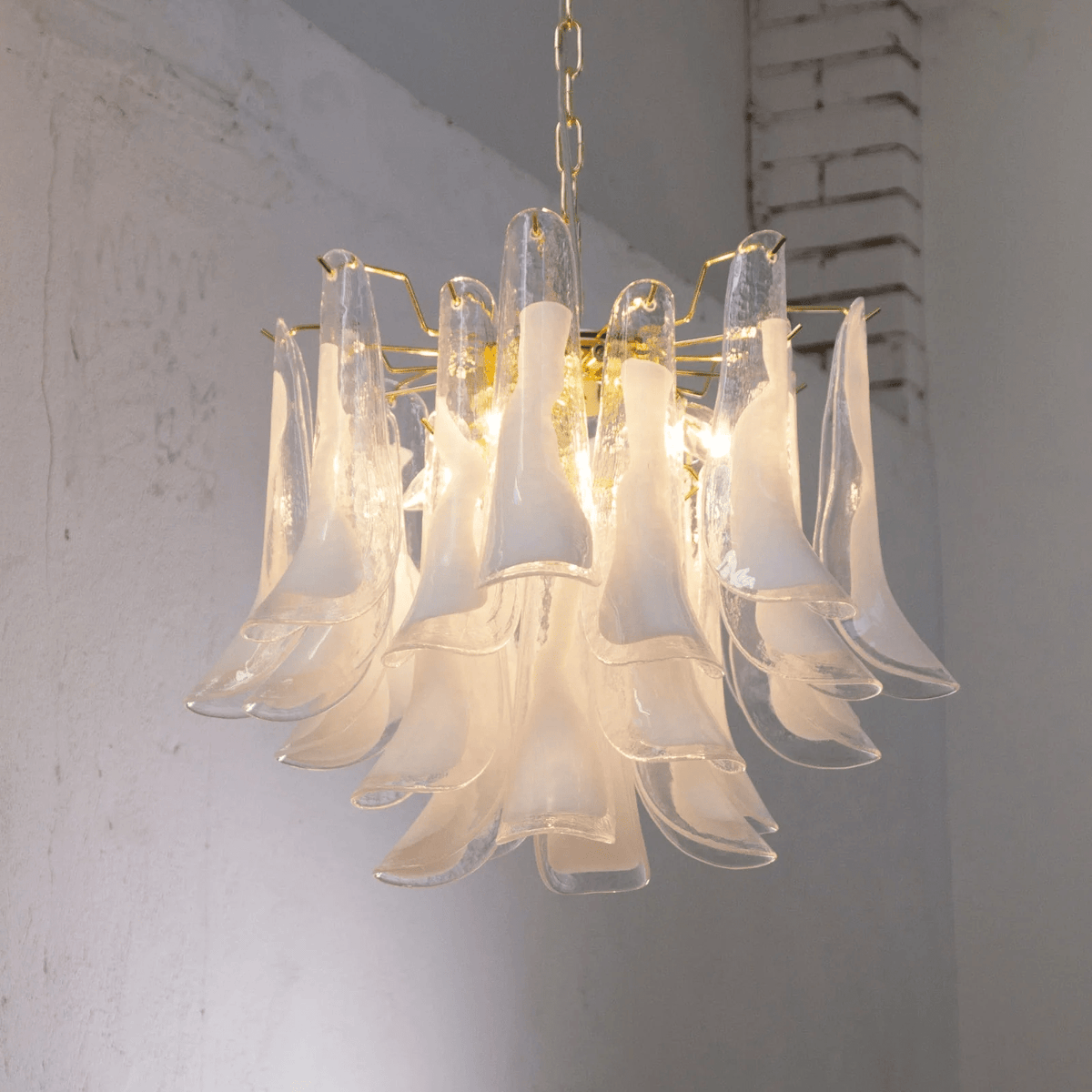 Eiroeon Kroonluchter Murano glas Gelaagd Italiaans