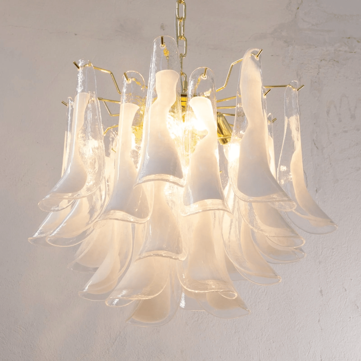 Eiroeon Kroonluchter Murano glas Gelaagd Italiaans