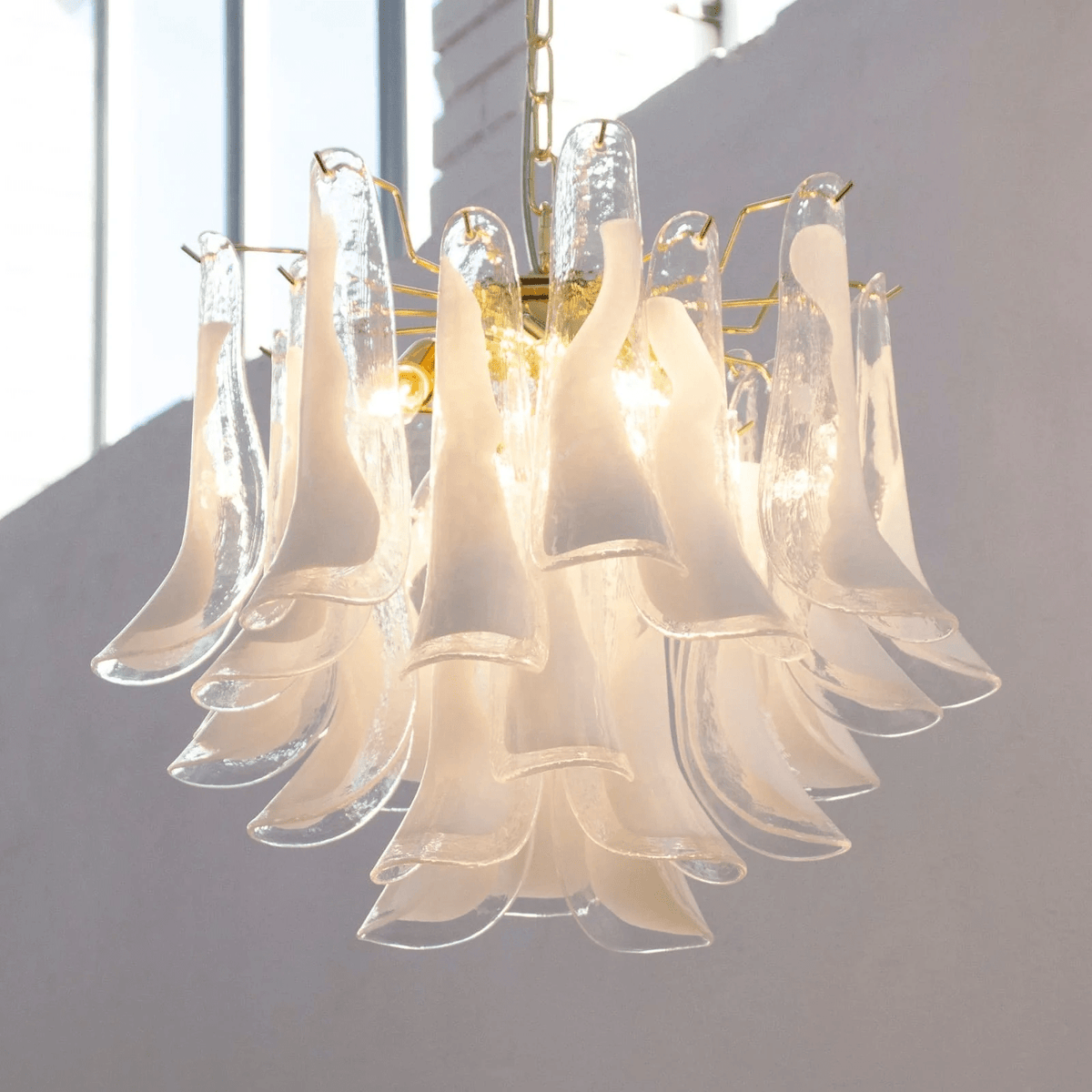 Eiroeon Kroonluchter Murano glas Gelaagd Italiaans