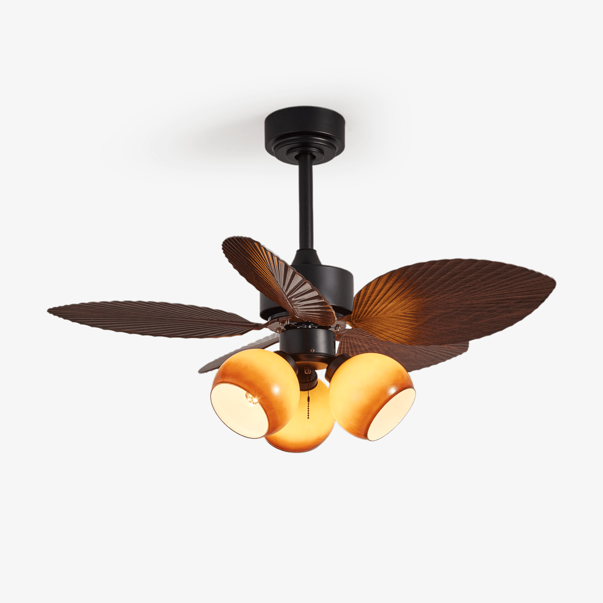 Rinaleria Vintage hout Plafondventilator met verlichting