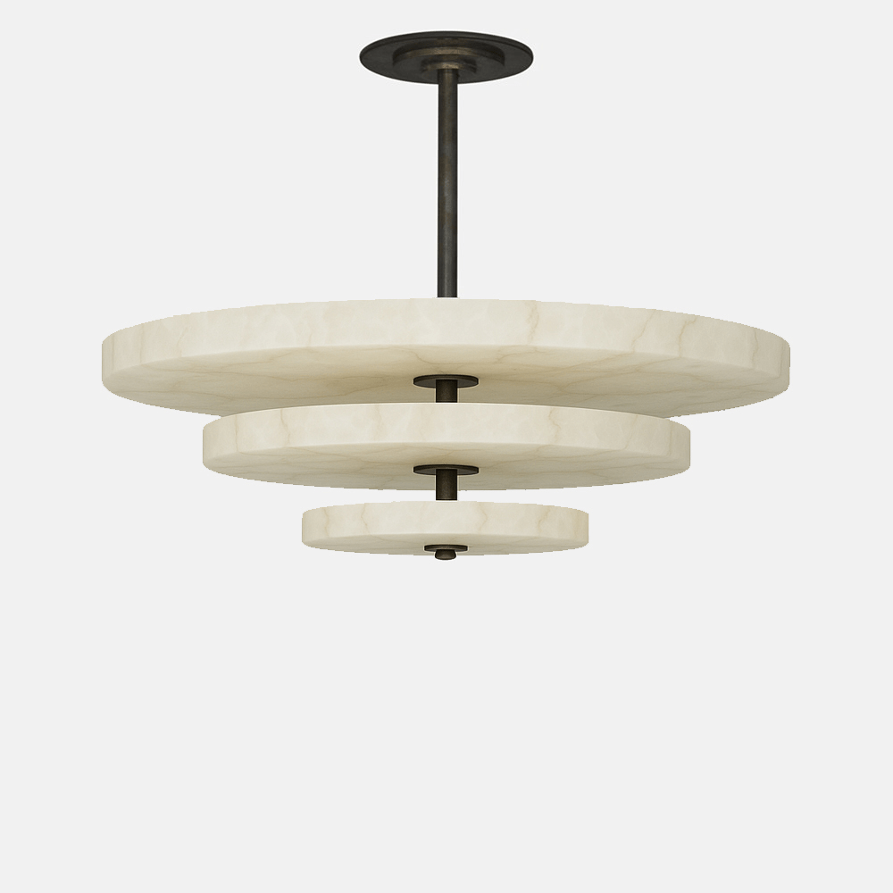 Nivoreria Minimalistische hanglamp van albast