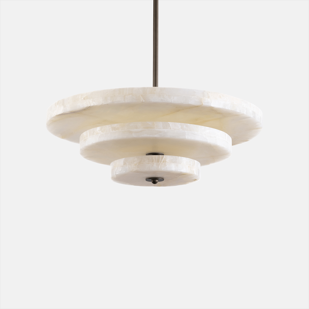 Nivoreria Minimalistische hanglamp van albast