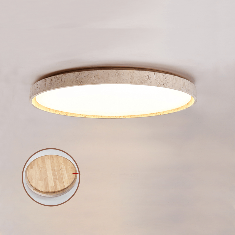 Kathy travertin Ronde plafondlamp