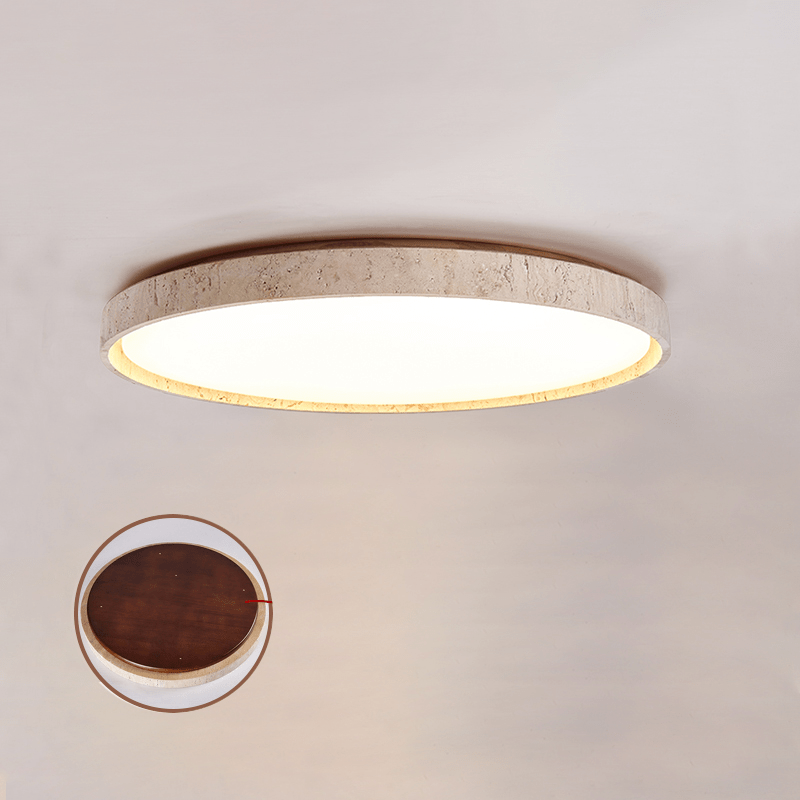 Kathy travertin Ronde plafondlamp