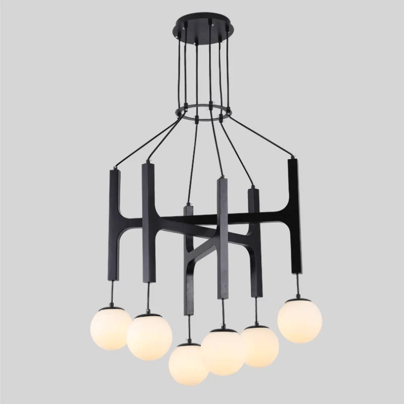Xylocube Geometrisch Hout Bolvormig Hanglamp
