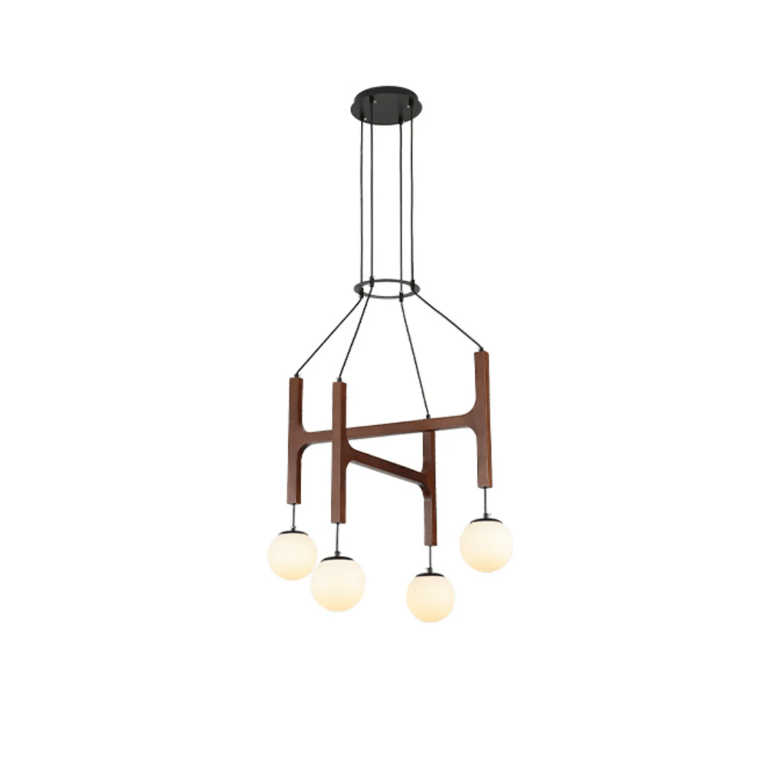 Xylocube Geometrisch Hout Bolvormig Hanglamp