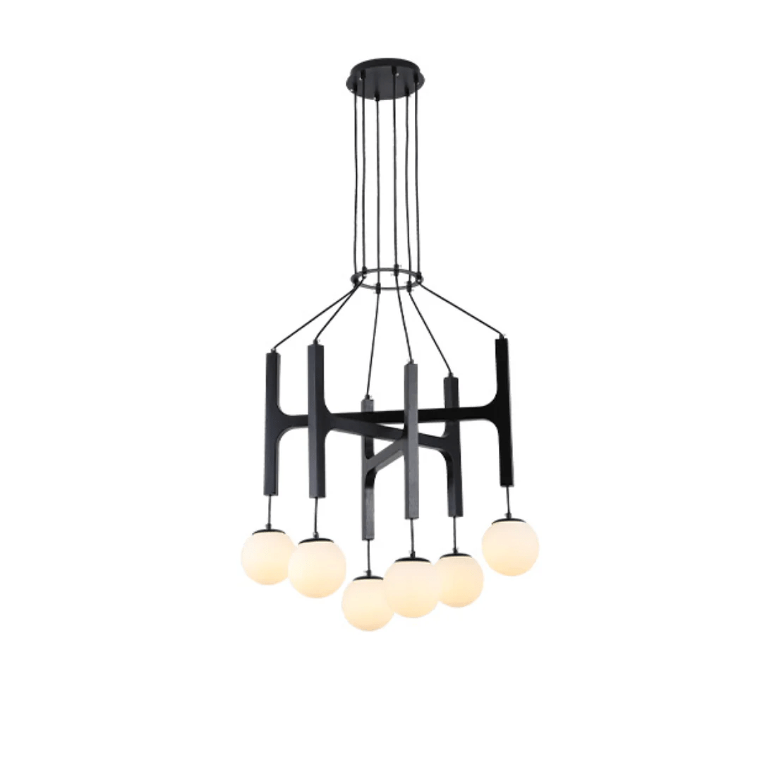 Xylocube Geometrisch Hout Bolvormig Hanglamp