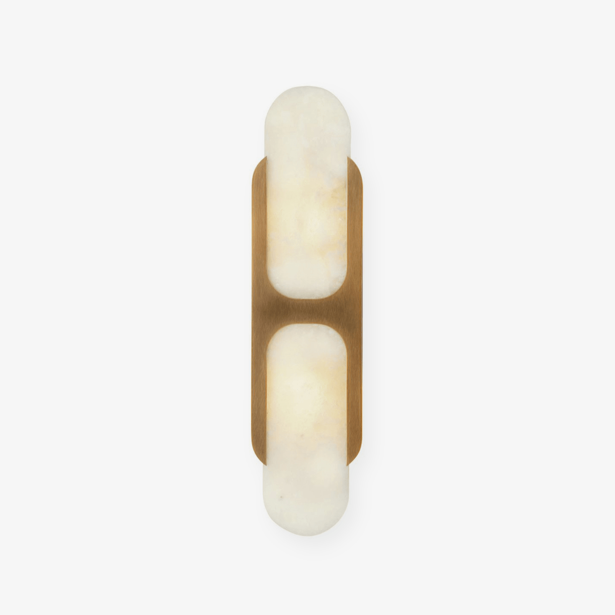 Ulthaora dubbele bollen wandlamp in albast