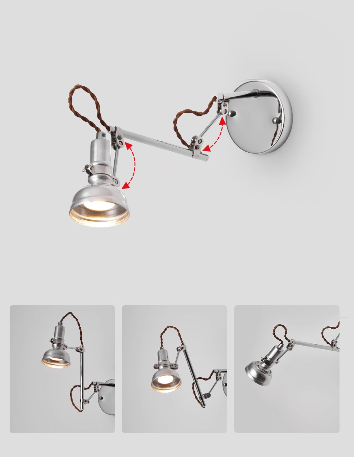 Jorze Crane wandlamp