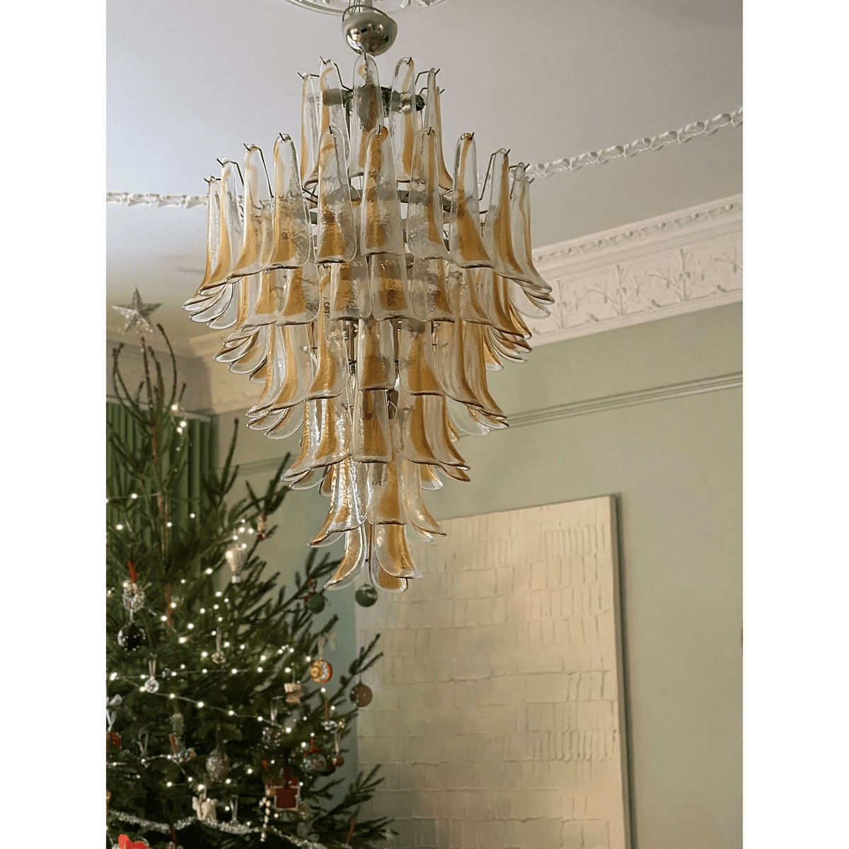 Tessa Glas Bloemblaadjes Hanglamp