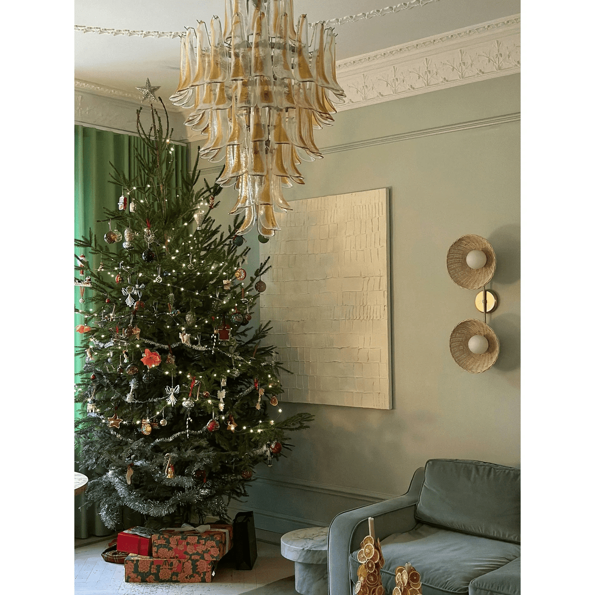 Tessa Glas Bloemblaadjes Hanglamp