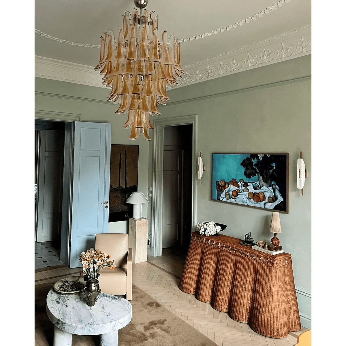 Tessa Glas Bloemblaadjes Hanglamp
