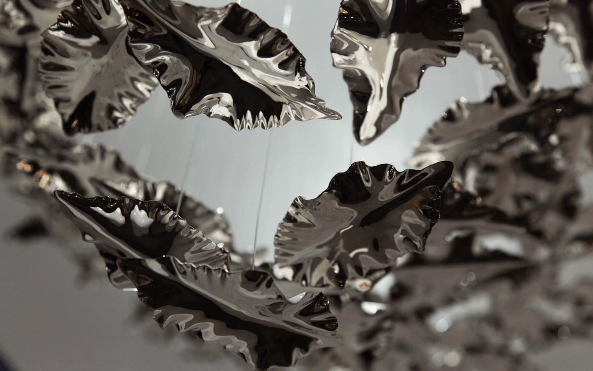 Folia Blad Verdraaide Sculpturale Kroonluchter