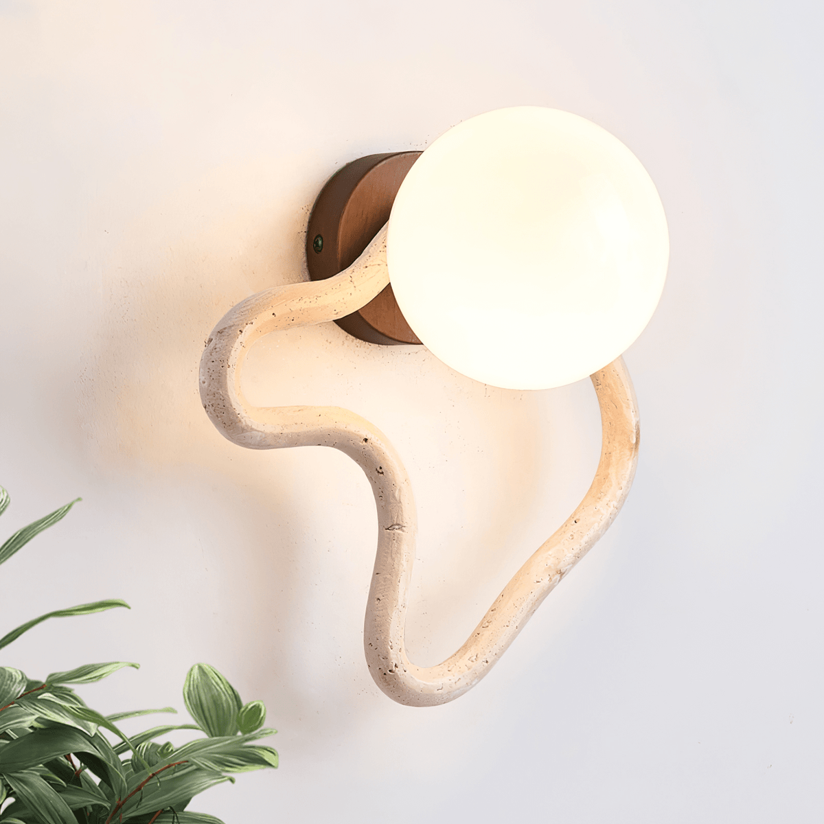 Cindor travertin wandlamp