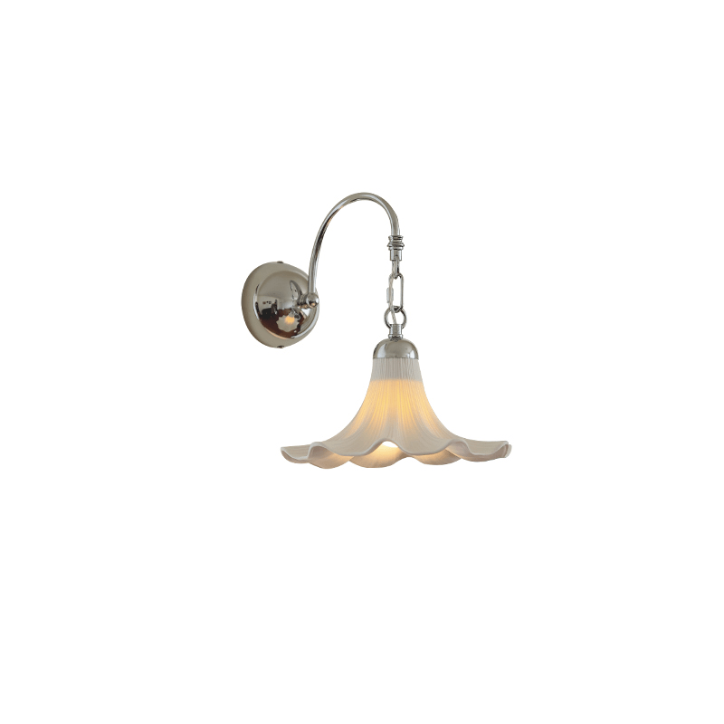 Teks bloemblaadje wandlamp
