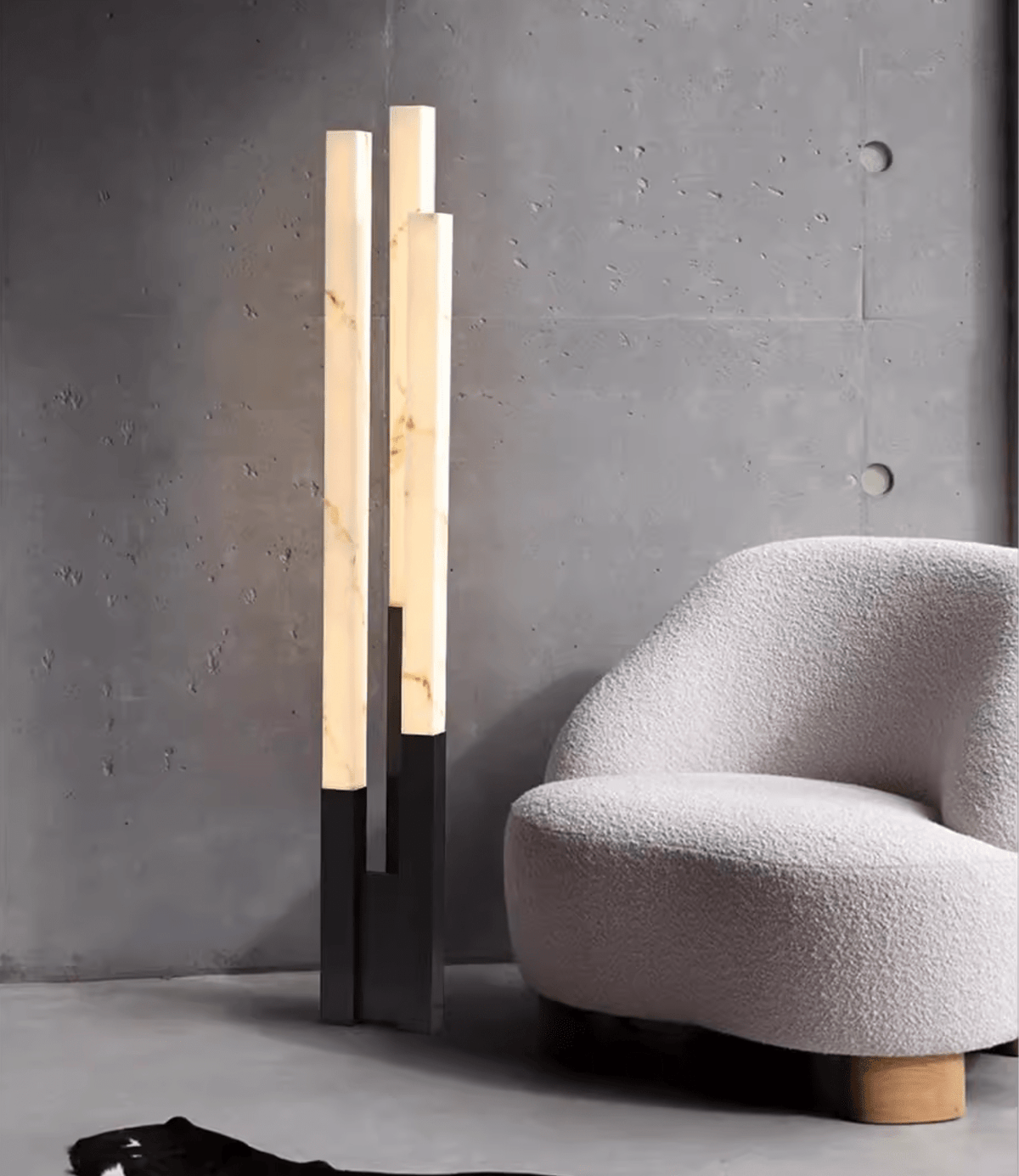 Callisto vloerlamp in albast