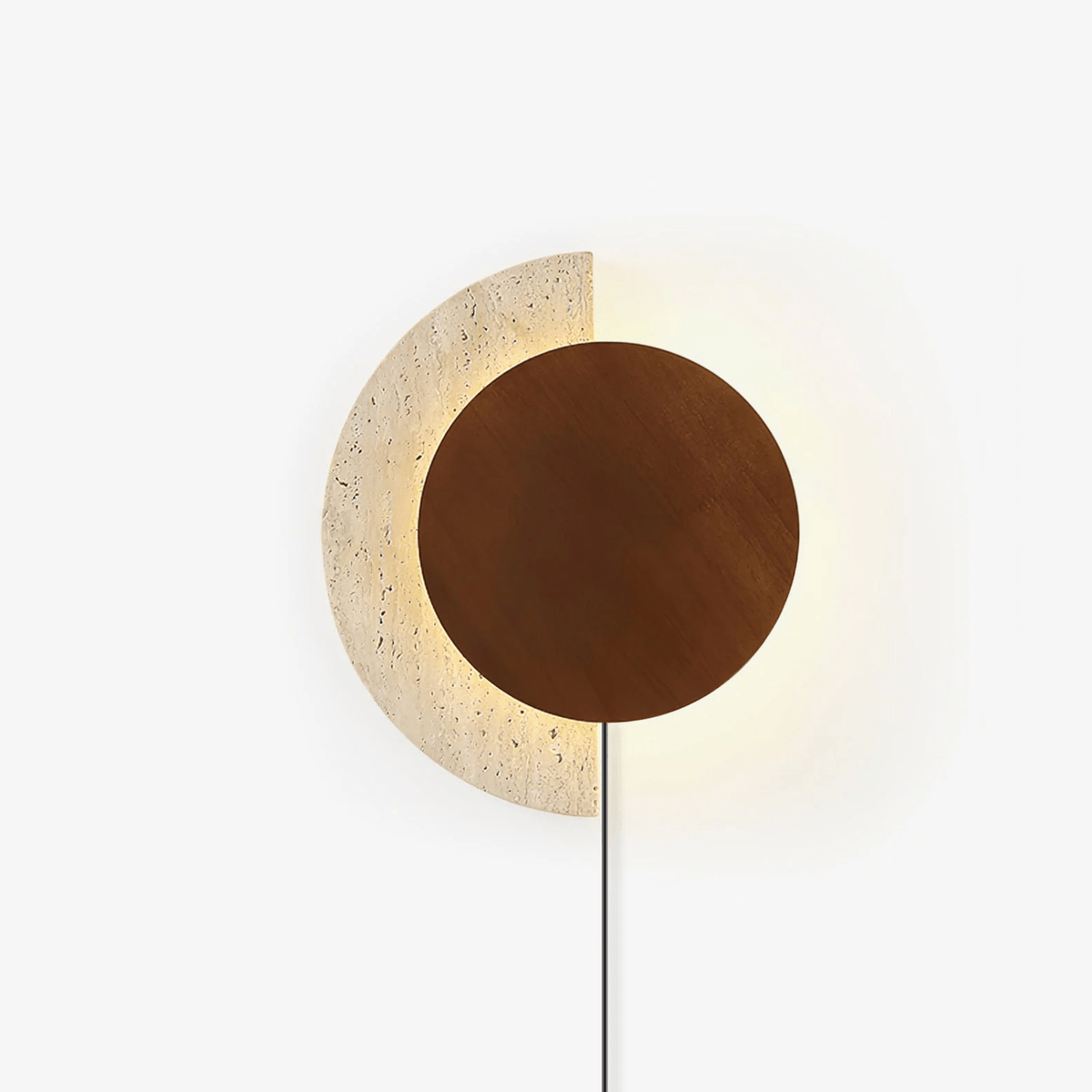 Crescent Halo wandlamp met stekker