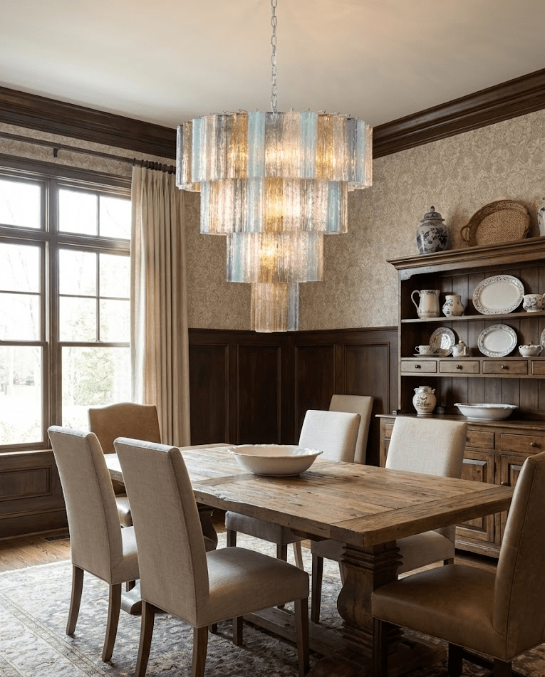 Kobi Eclat Elegant Kleurrijk Glas Prisma Kroonluchter