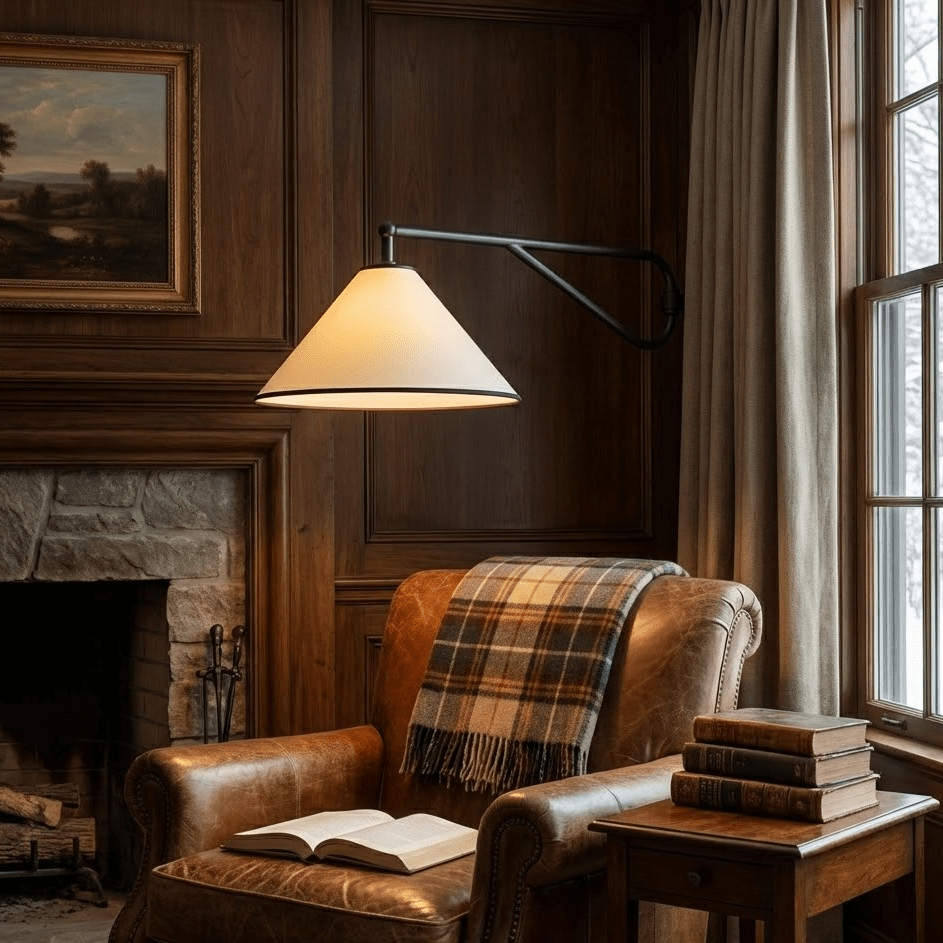 Zane Diaphane minimalistisch Swing stof wandlamp