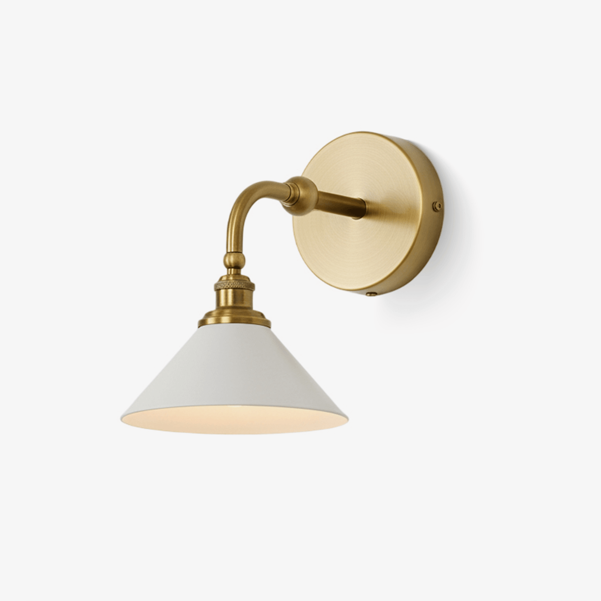 Dina Valerienne Minimalistische hoornvormige metalen wandlamp