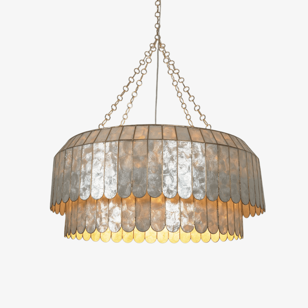 Holz Goudschelp Metaal Aurelia Kroonluchter