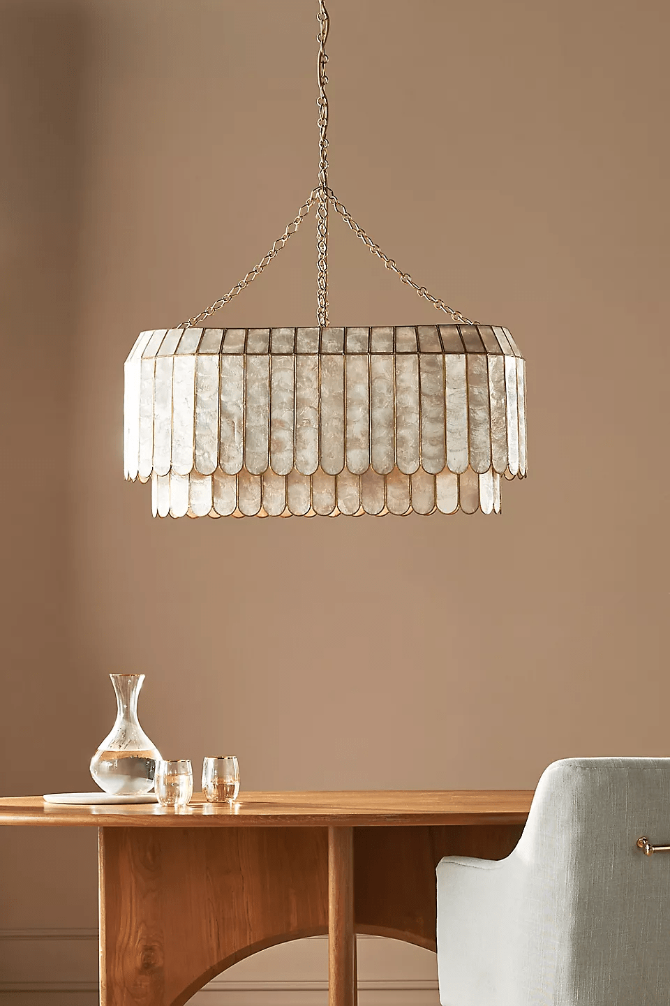 Holz Goudschelp Metaal Aurelia Kroonluchter