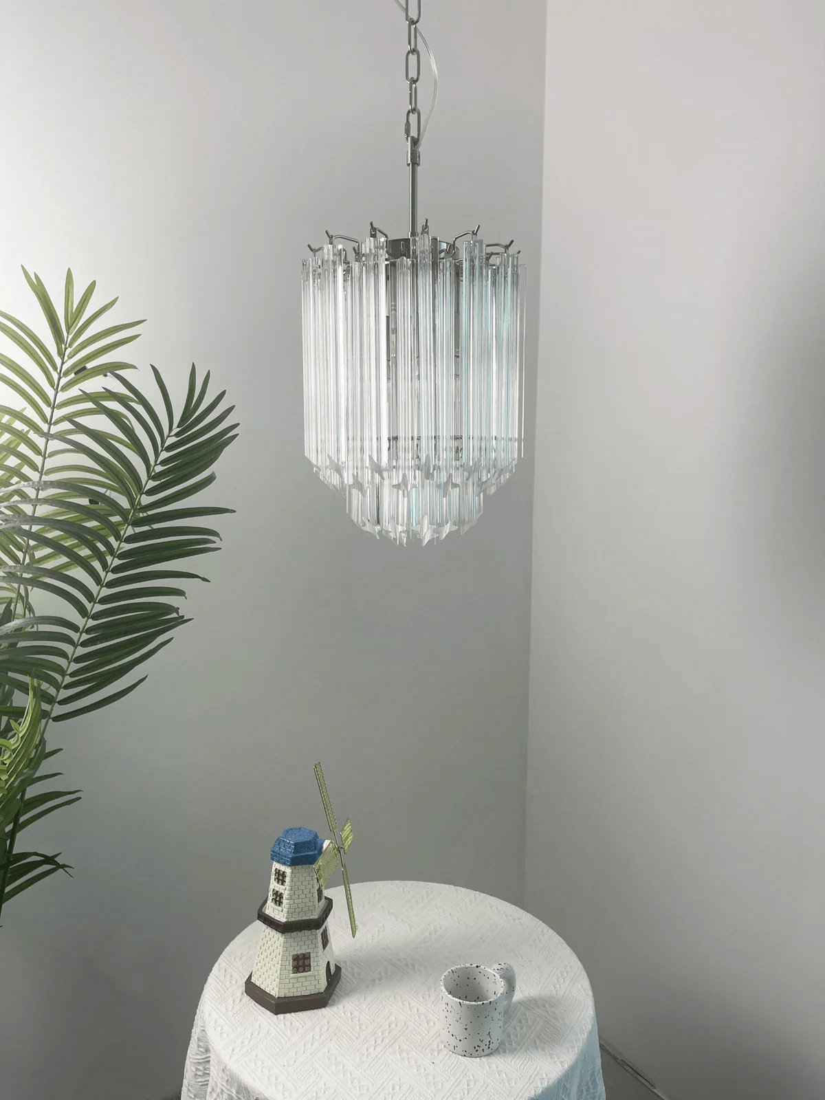 Luph Transparant Murano glas Prism Kroonluchter