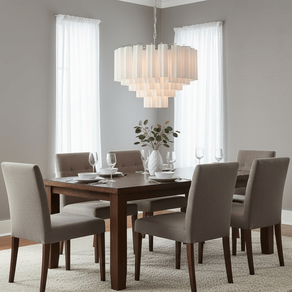 Bexy Kroonluchter met Cascade-effect van matglas