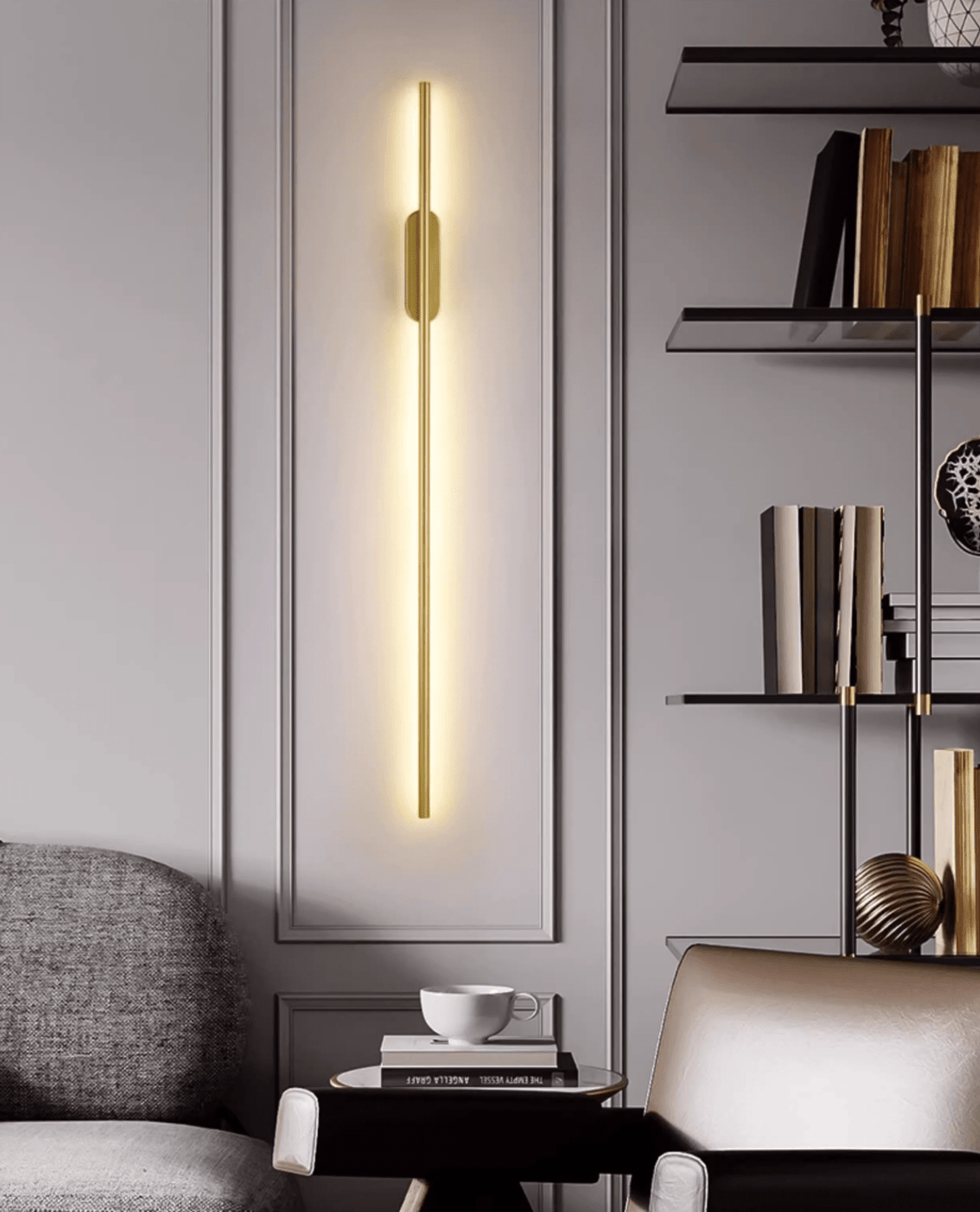 Nomk zwart herlaadbare wandlamp