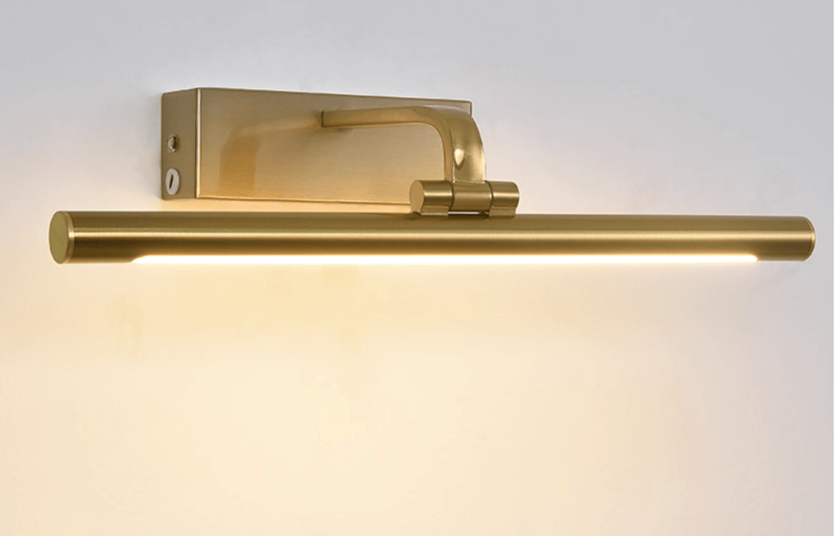 Geth goudkleurige wandlamp met oplaadbare batterij