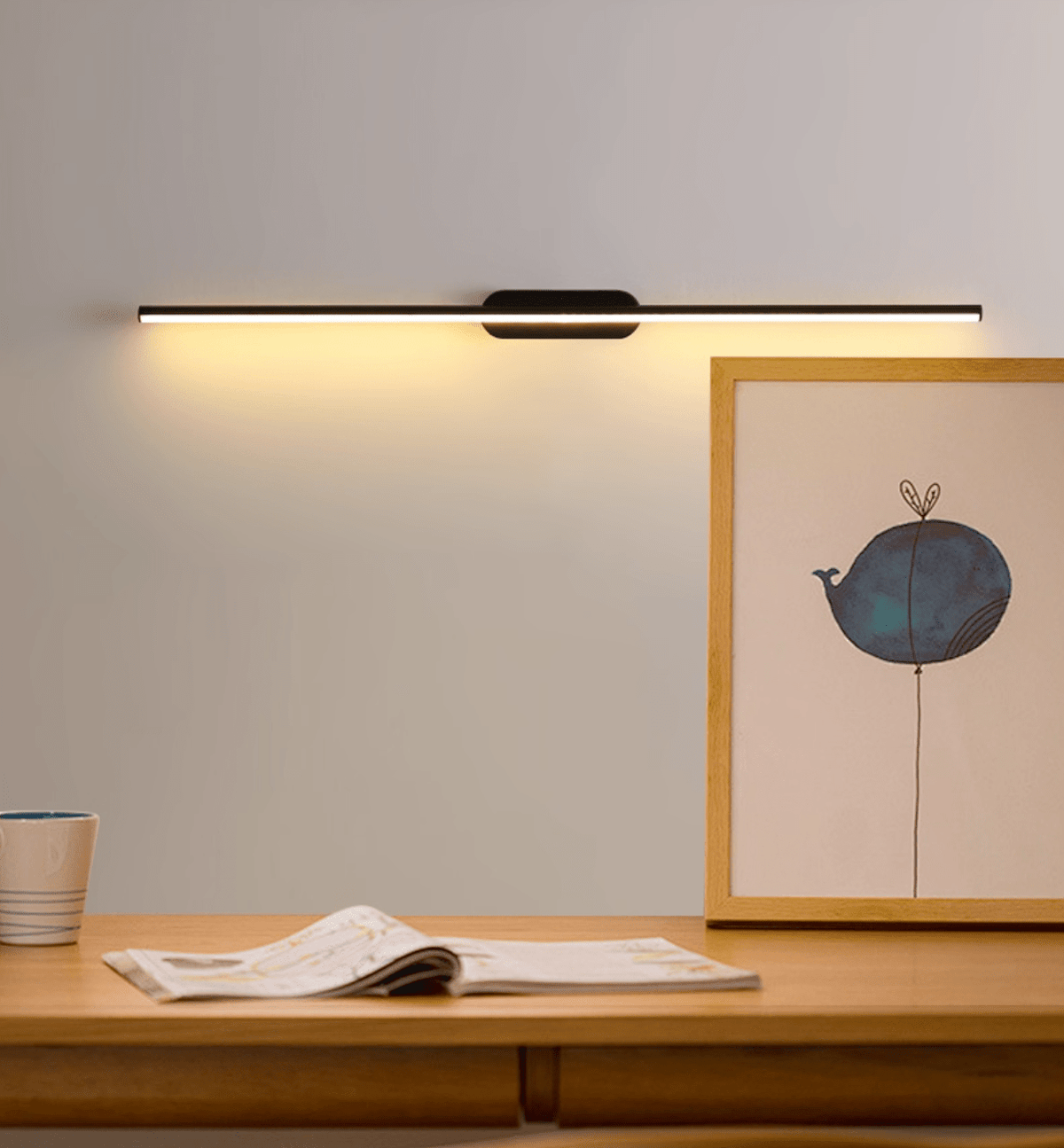 Qirma Zwart Slim Lineair Minimalistische wandlamp