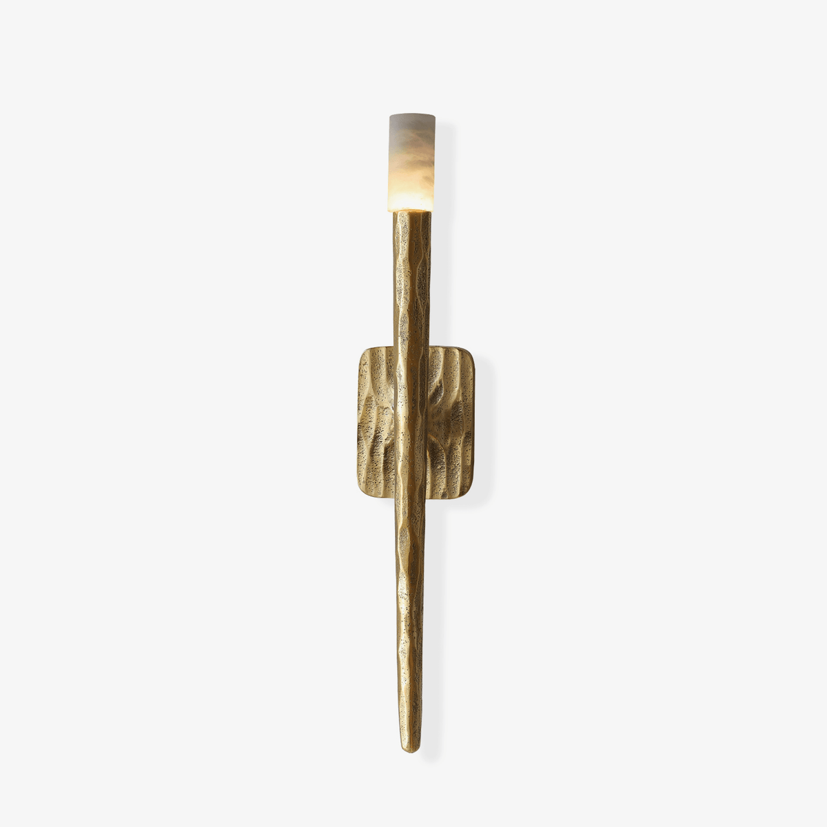 Julius wandlamp met albasten kap in cilindervormige minimalistische stijl