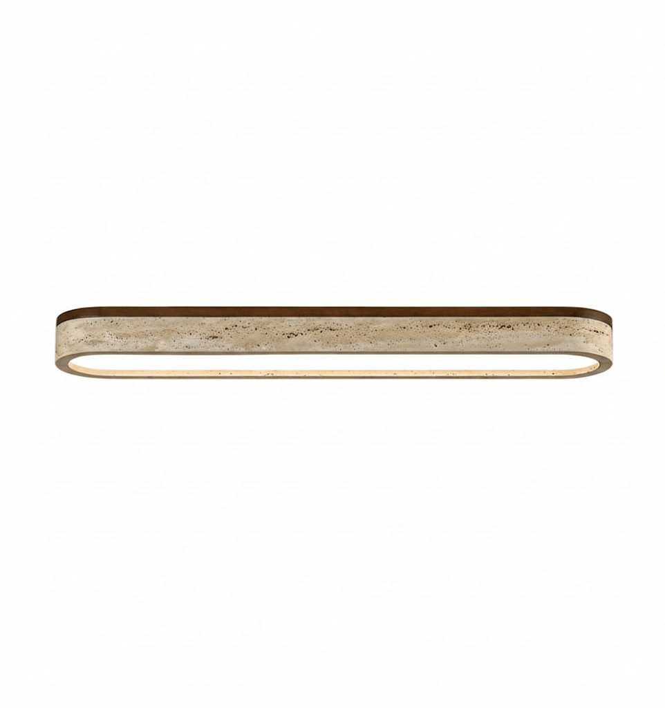 Kirbe Geel travertin Lineaire plafondlamp