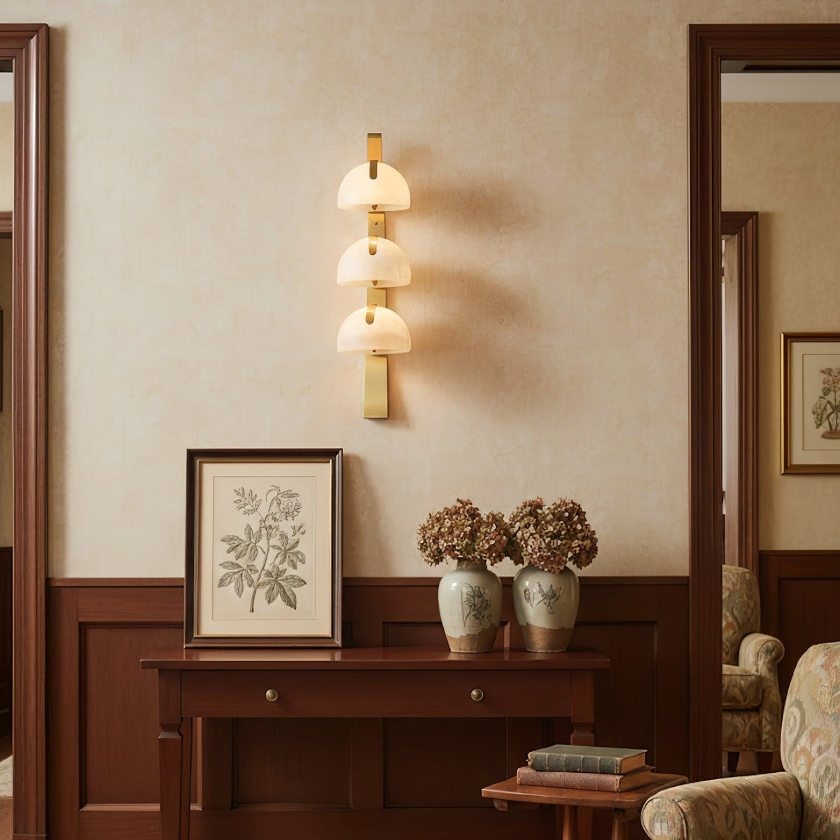 Eiririne albasten wandlamp