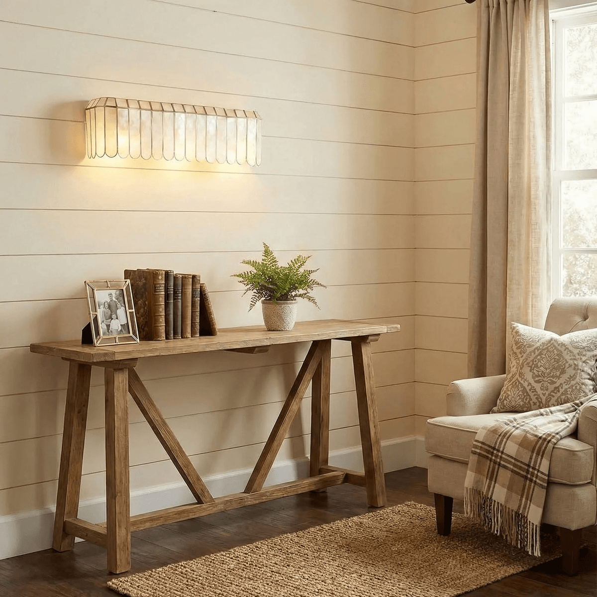 Ivory Veil wandlamp