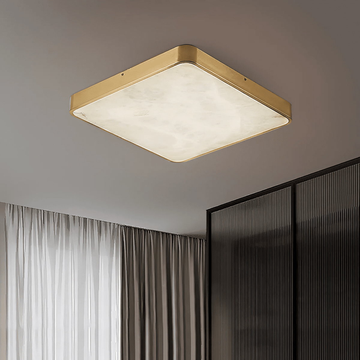 Calista albasten plafondlamp