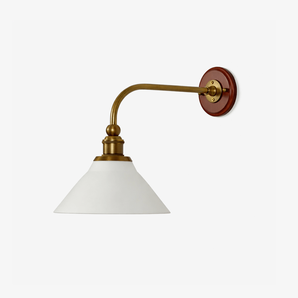 Ardent wandlamp met gebogen arm