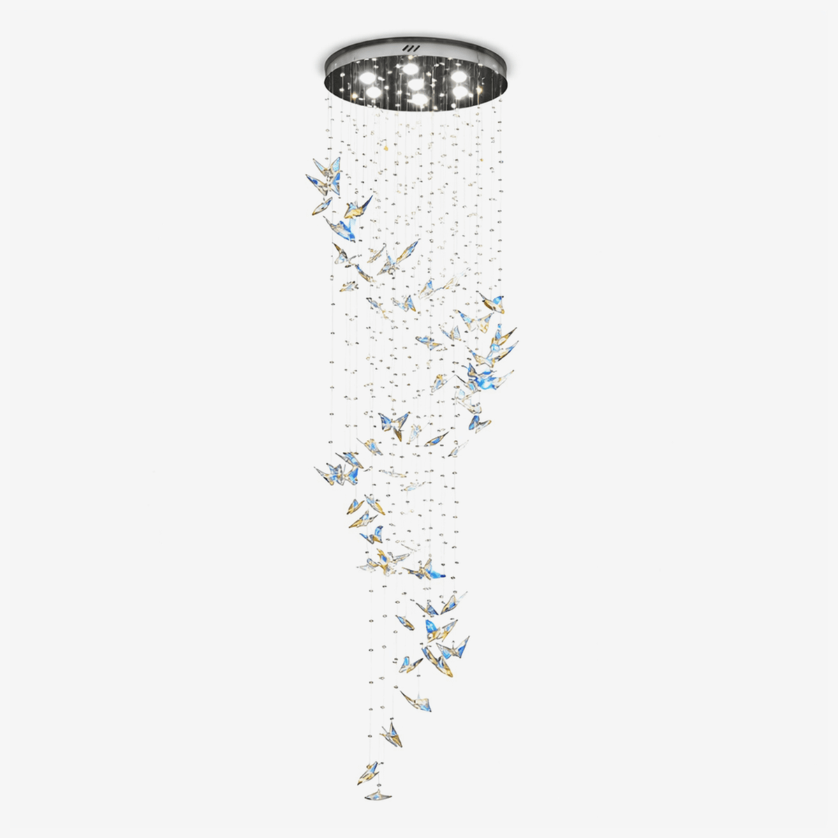 Volans Butterfly Kroonluchter met Kristalglas