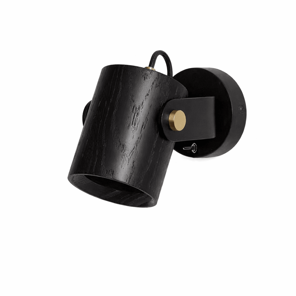 Rinenette Wandspot met houten kap