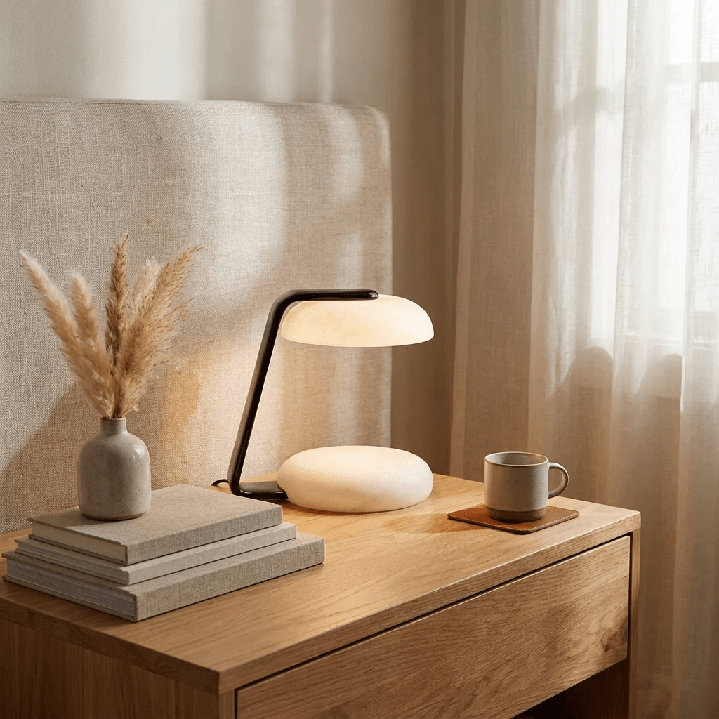 Noam albasten tafellamp