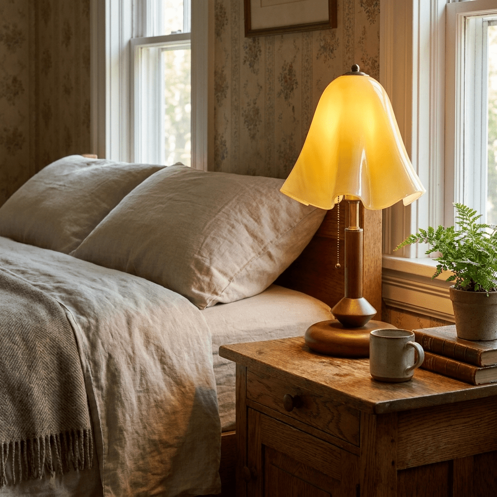 Clementine tafellamp met glas