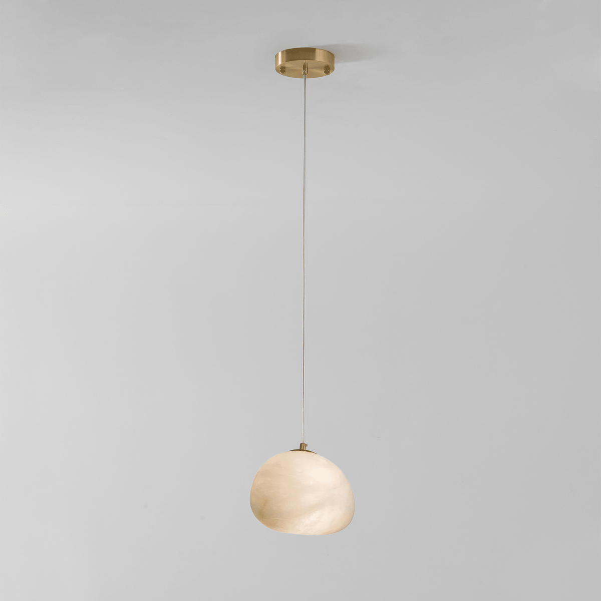 Nivisaya kiezelvormige albasten hanglamp