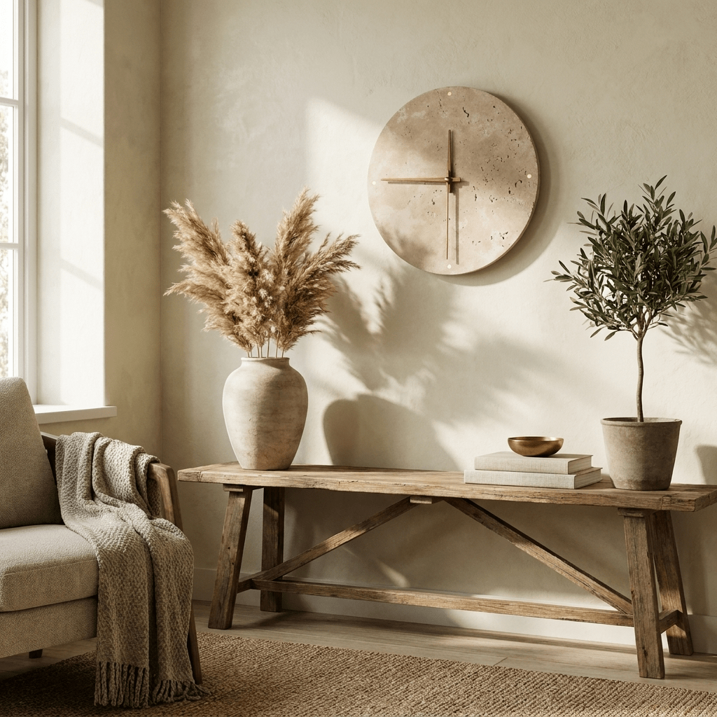 Dial travertin wandlamp