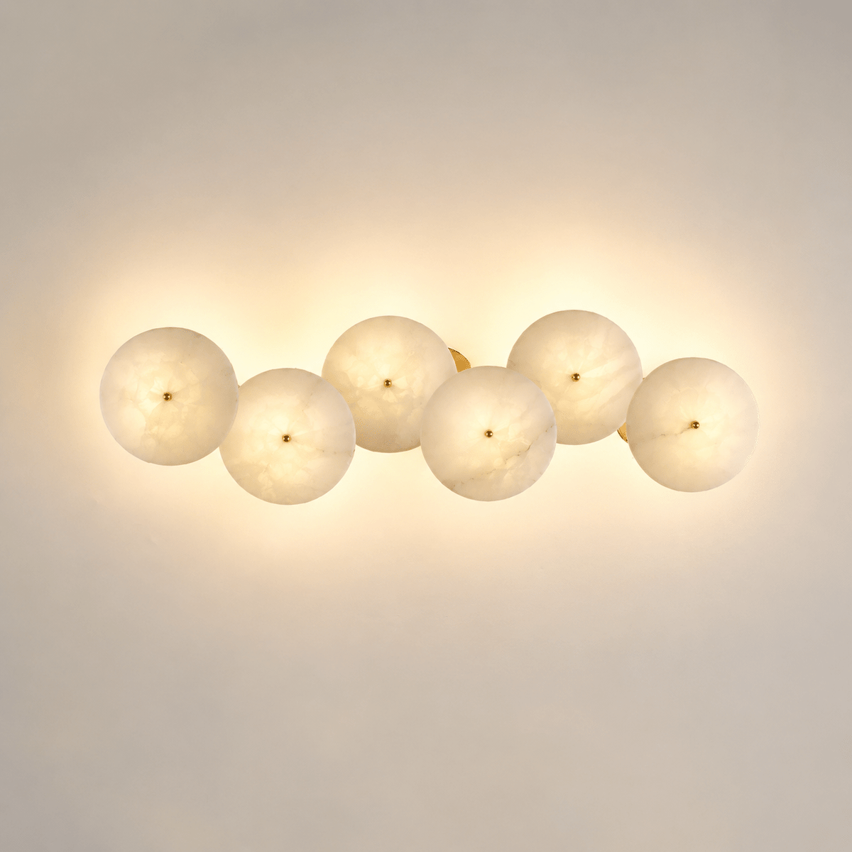 Cluster albasten wandlamp