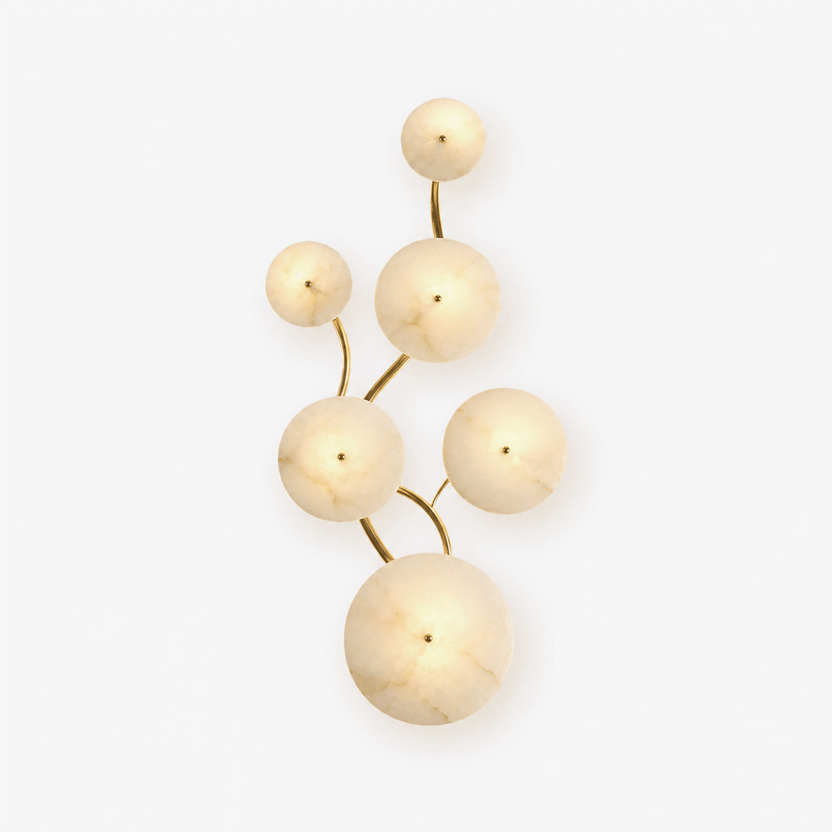 Cluster albasten wandlamp