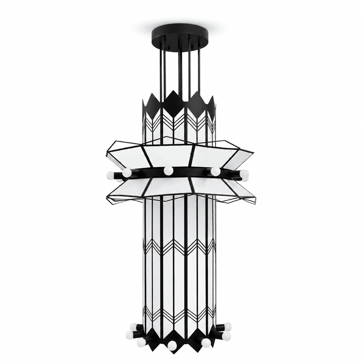 Elvior Art Deco kroonluchter
