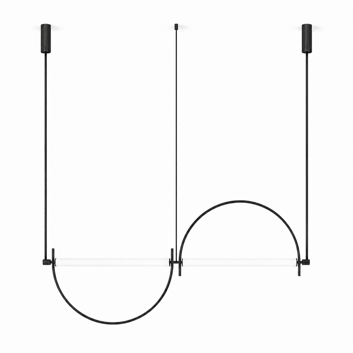 Arched kroonluchter met lineaire LED