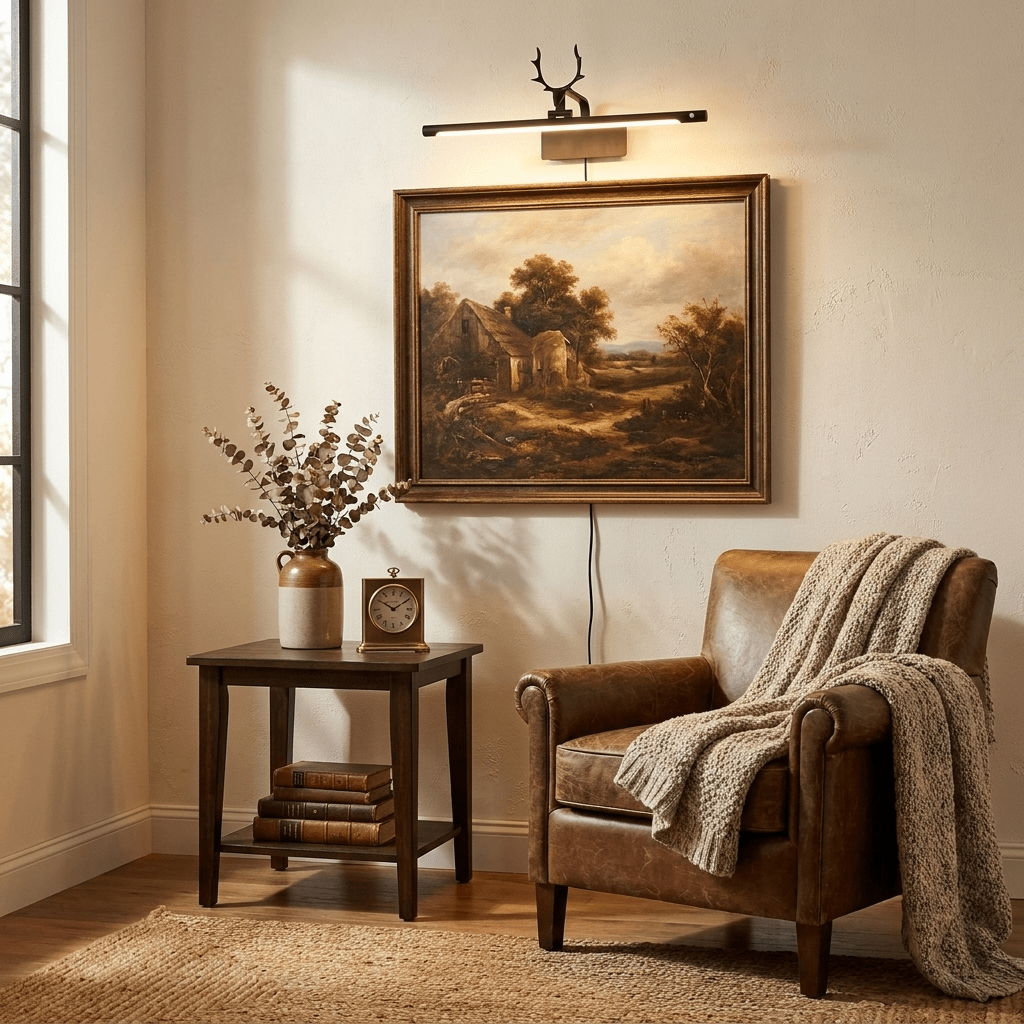 Stag Horn met stekker wandlamp